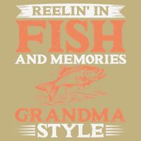 Reelin In Fish And Memories Grandma Style Grandma Fishing Cooling Performance Crew T-Shirt