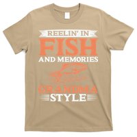 Reelin In Fish And Memories Grandma Style Grandma Fishing T-Shirt