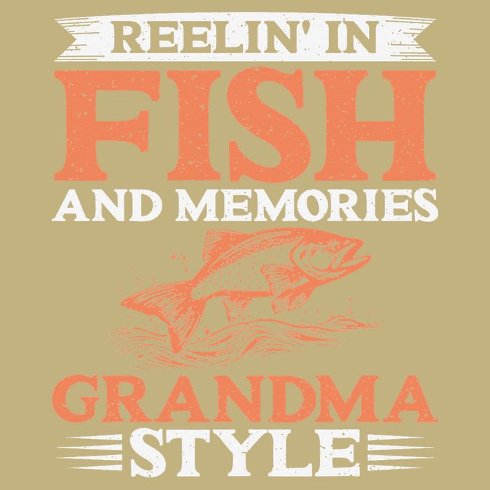 Reelin In Fish And Memories Grandma Style Grandma Fishing T-Shirt