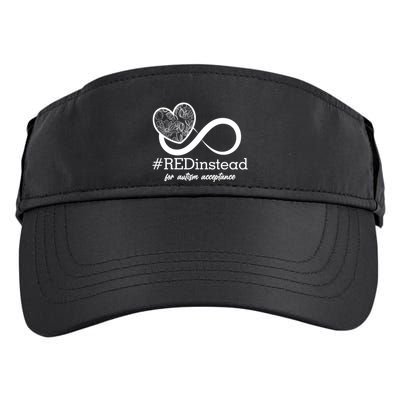 #Red Instead For Autism Acceptance Adult Drive Performance Visor