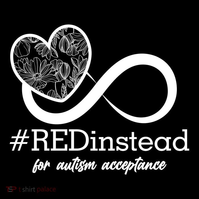 #Red Instead For Autism Acceptance Crop Top
