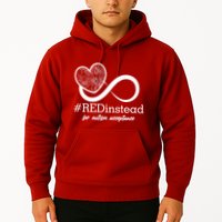 #Red Instead For Autism Acceptance Hoodie