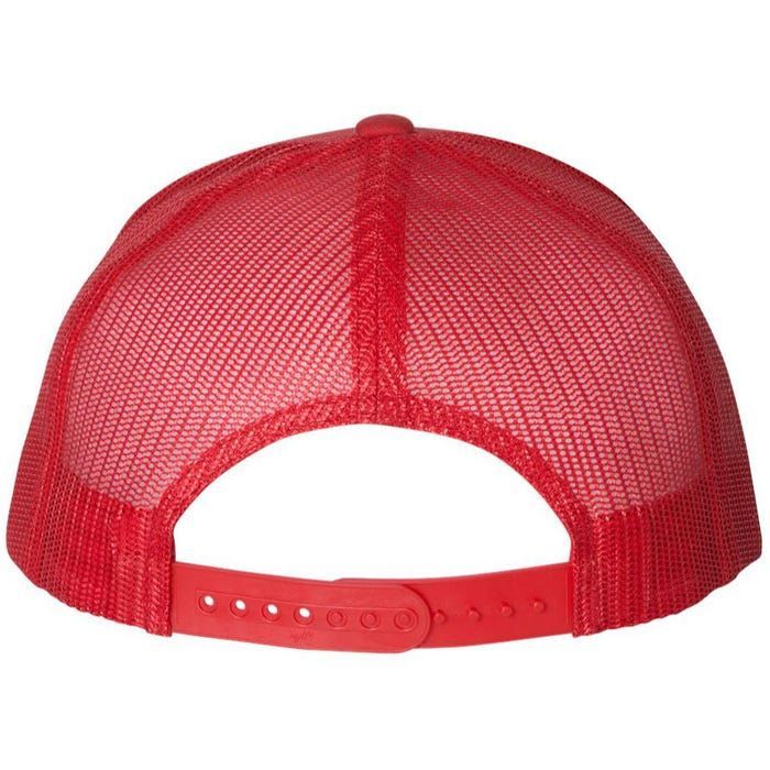 #Red Instead For Autism Acceptance Flat Bill Trucker Hat