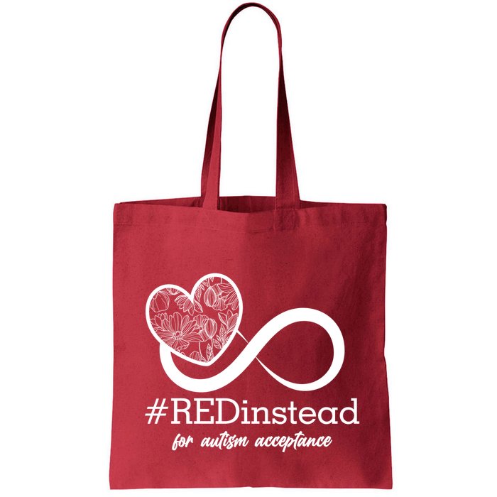 #Red Instead For Autism Acceptance Bag