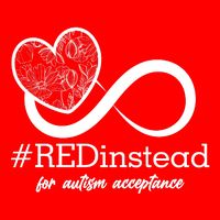 #Red Instead For Autism Acceptance Bag