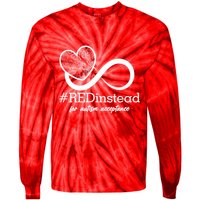 #Red Instead For Autism Acceptance Tie-Dye Long Sleeve Shirt