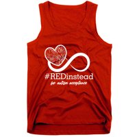 #Red Instead For Autism Acceptance Tank Top