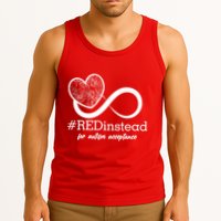 #Red Instead For Autism Acceptance Tank Top