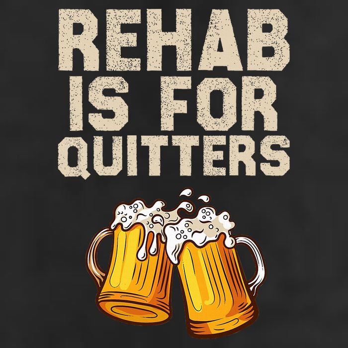 Rehab Is For Quitters Funny Alcohol Rehabilitation Beer Adult Drive Performance Visor