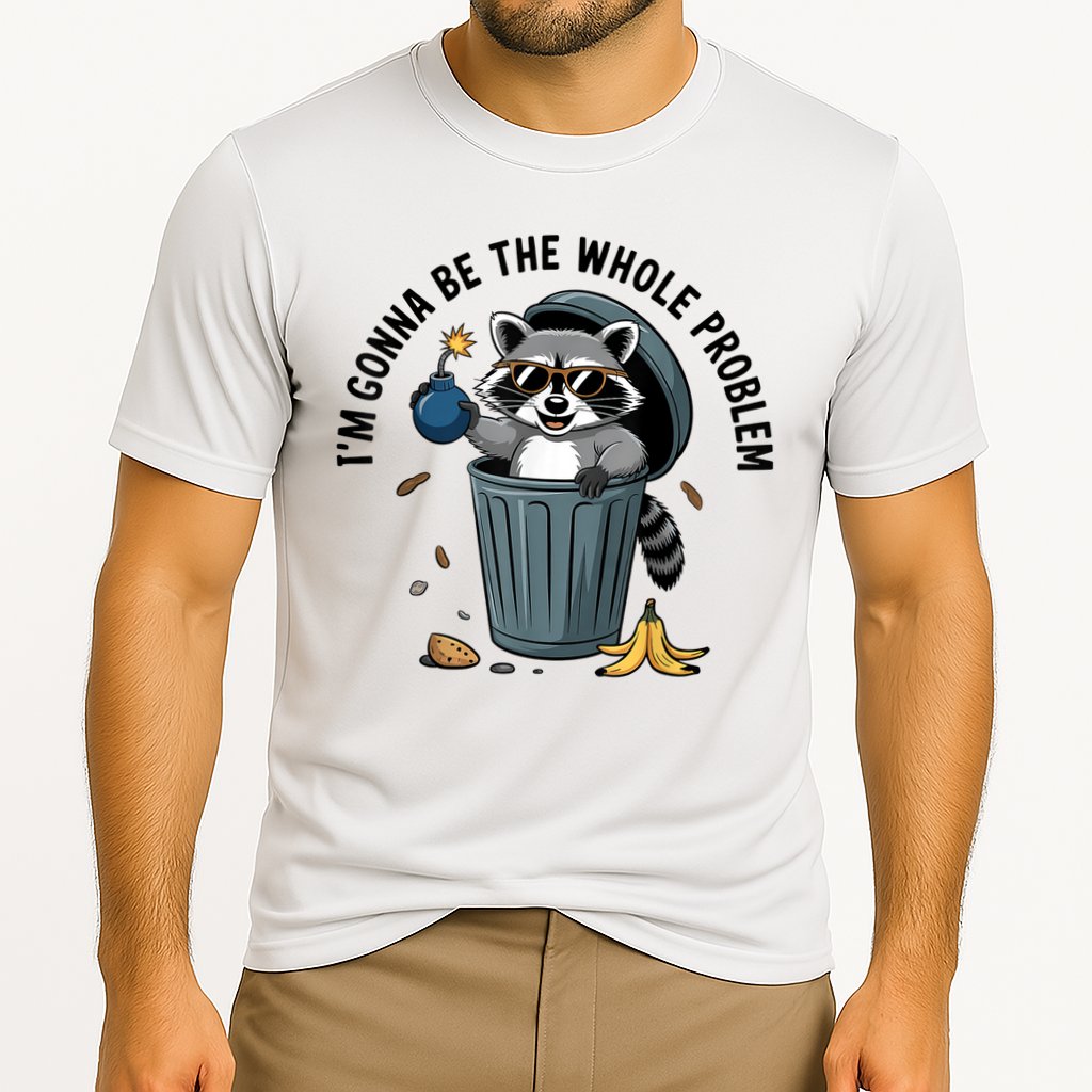 Raccoon I'm Gonna Be The Whole Problem  Performance Shirt