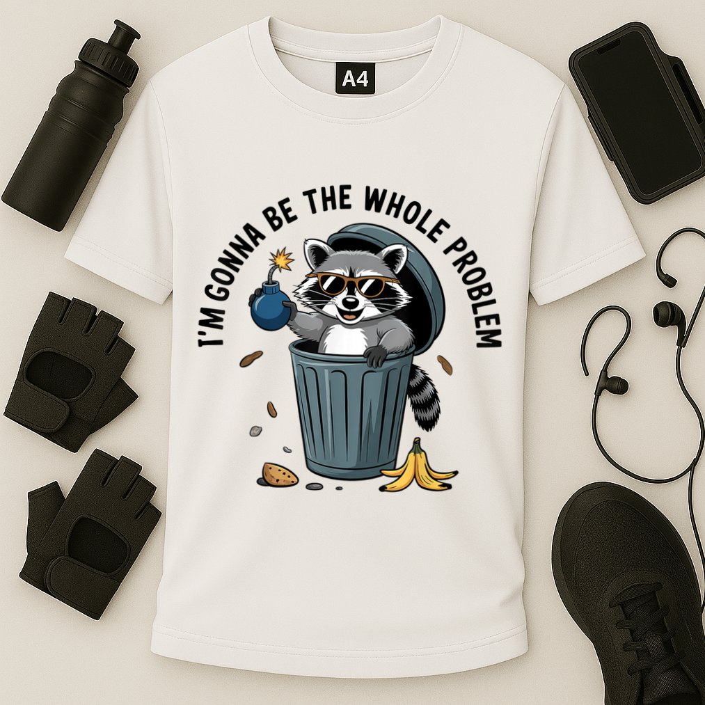 Raccoon I'm Gonna Be The Whole Problem  Performance Shirt