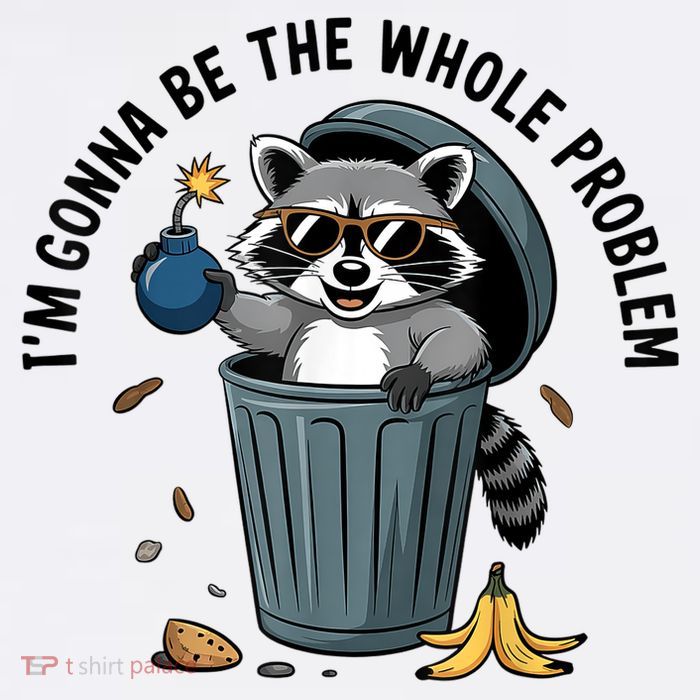 Raccoon I'm Gonna Be The Whole Problem  11oz C Handle Ceramic Mug