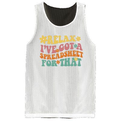 Relax Ive Got A Spreadsheet For That Mesh Reversible Basketball Jersey Tank