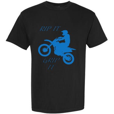 Rip It Grip It Motorcycle Dirt Bike Racing Garment-Dyed Heavyweight T-Shirt