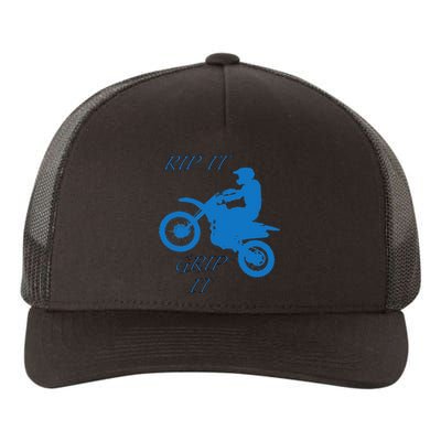 Rip It Grip It Motorcycle Dirt Bike Racing Yupoong Adult 5-Panel Trucker Hat