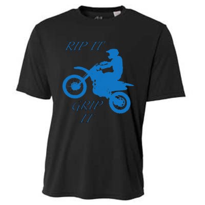 Rip It Grip It Motorcycle Dirt Bike Racing Cooling Performance Crew T-Shirt