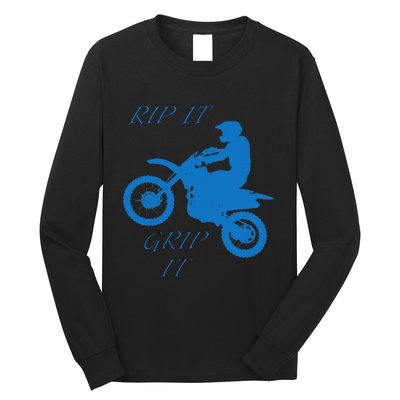 Rip It Grip It Motorcycle Dirt Bike Racing Long Sleeve Shirt