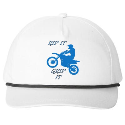 Rip It Grip It Motorcycle Dirt Bike Racing Snapback Five-Panel Rope Hat