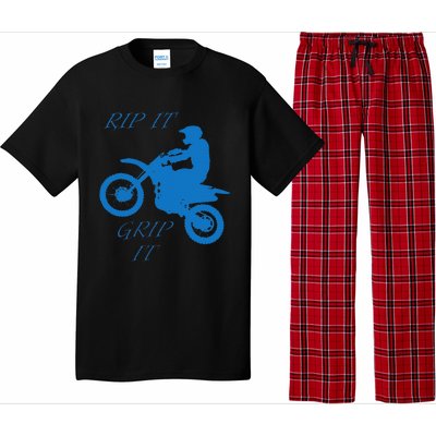 Rip It Grip It Motorcycle Dirt Bike Racing Pajama Set