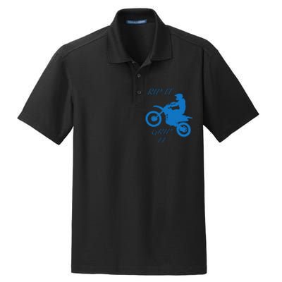 Rip It Grip It Motorcycle Dirt Bike Racing Dry Zone Grid Polo