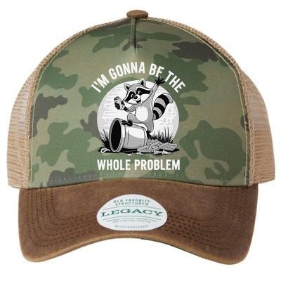 Raccoon Im Gonna Be The Whole Problem Legacy Tie Dye Trucker Hat