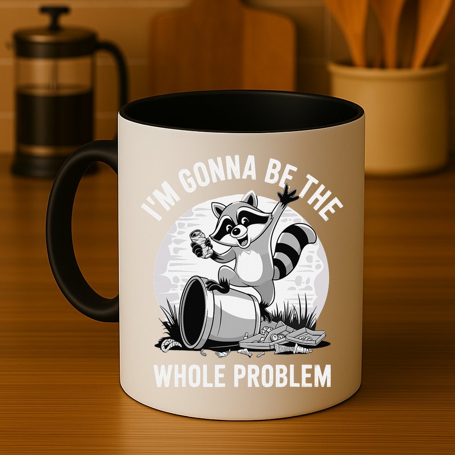 Raccoon Im Gonna Be The Whole Problem Mug
