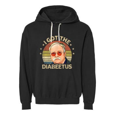 Retro I Got The Diabeetus Funny Diabetes Type 1 2 Awareness Garment-Dyed Fleece Hoodie