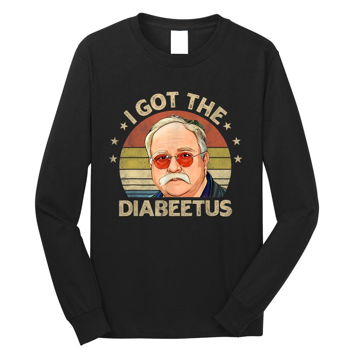 Retro I Got The Diabeetus Funny Diabetes Type 1 2 Awareness Long Sleeve Shirt