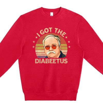 Retro I Got The Diabeetus Funny Diabetes Type 1 2 Awareness Premium Crewneck Sweatshirt