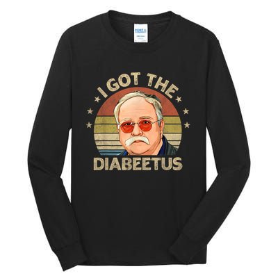 Retro I Got The Diabeetus Funny Diabetes Type 1 2 Awareness Tall Long Sleeve T-Shirt