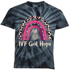 Rainbow Ivf Got Hope Ivf Pineapple For Transfer Day Kids Tie-Dye T-Shirt