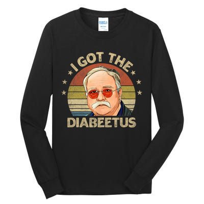 Retro I Got The Diabeetus Funny Diabetes Type 1 2 Awareness Tall Long Sleeve T-Shirt