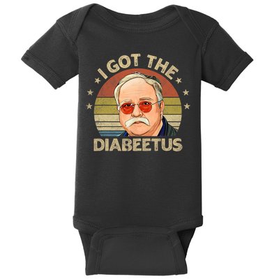 Retro I Got The Diabeetus Funny Diabetes Type 1 2 Awareness Baby Bodysuit