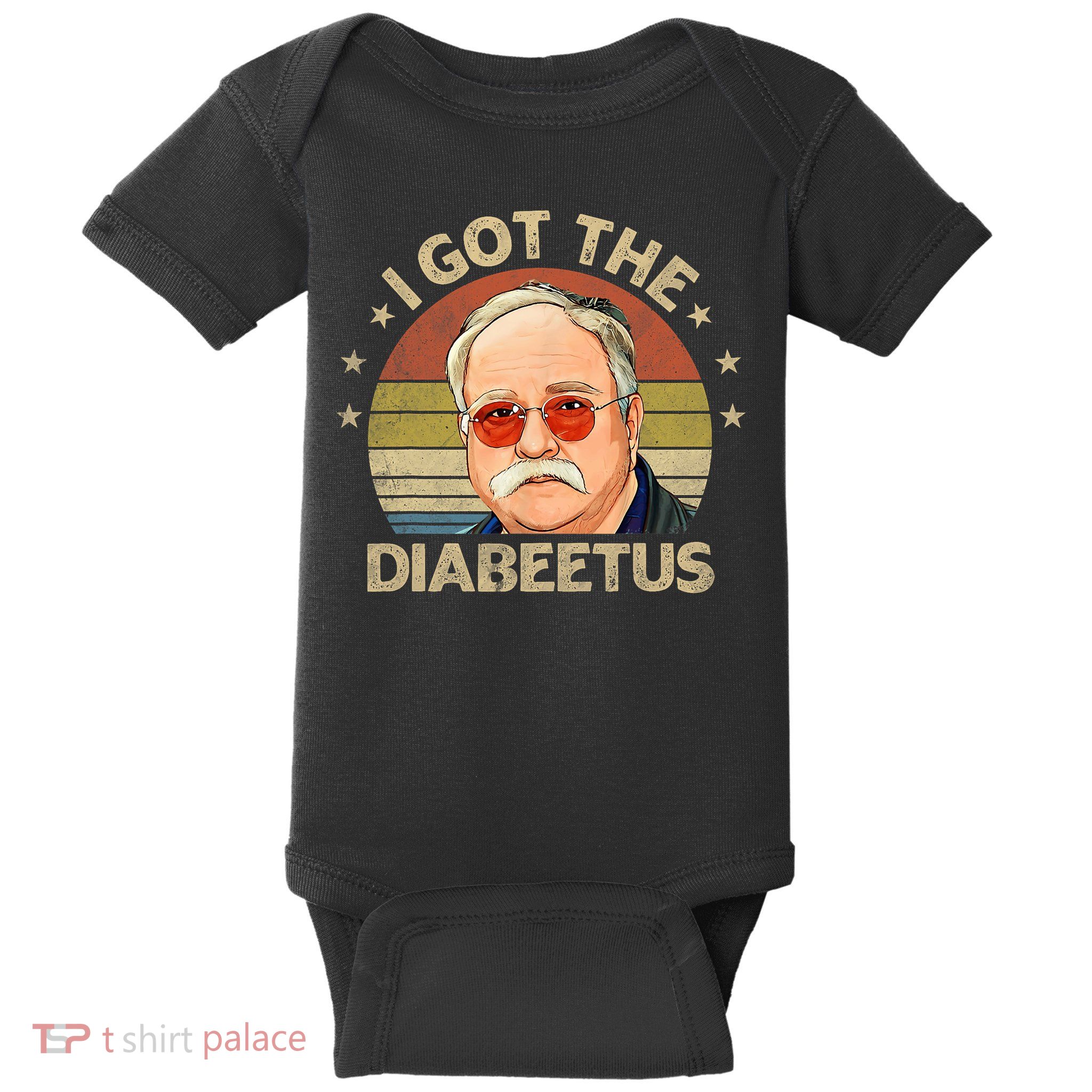 Retro I Got The Diabeetus Funny Diabetes Type 1 2 Awareness Baby Bodysuit