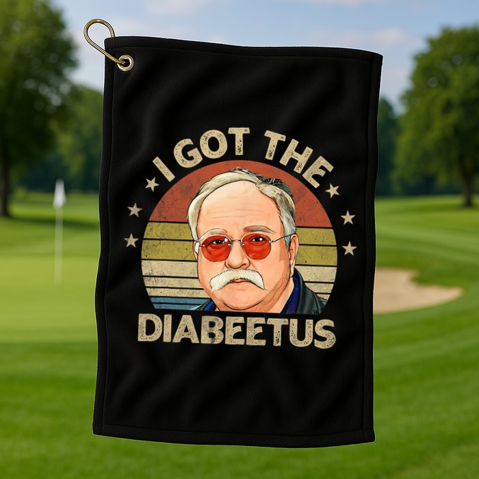 Retro I Got The Diabeetus Funny Diabetes Type 1 2 Awareness Golf Towel