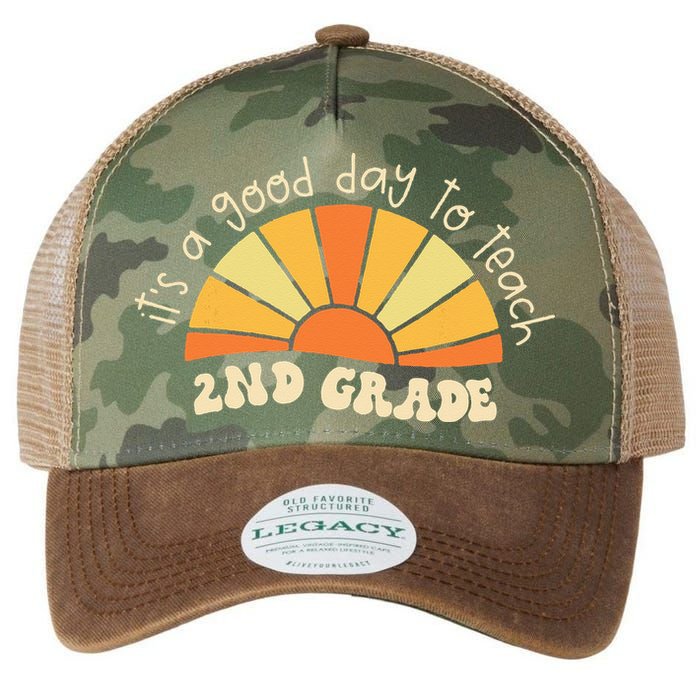 Retro Its Good Day To Teach 2nd Grade Teacher Back To School Legacy Tie Dye Trucker Hat