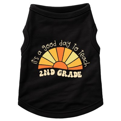 Retro Its Good Day To Teach 2nd Grade Teacher Back To School Doggie Tank