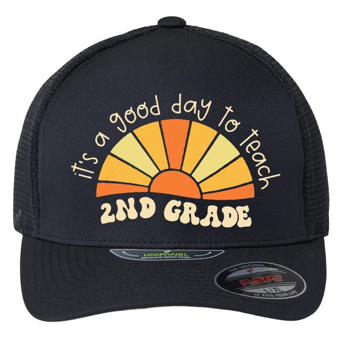 Retro Its Good Day To Teach 2nd Grade Teacher Back To School Flexfit Unipanel Trucker Cap