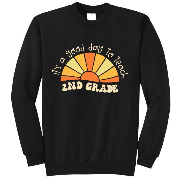 Retro Its Good Day To Teach 2nd Grade Teacher Back To School Sweatshirt