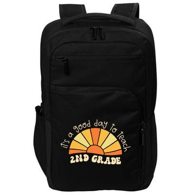 Retro Its Good Day To Teach 2nd Grade Teacher Back To School Impact Tech Backpack