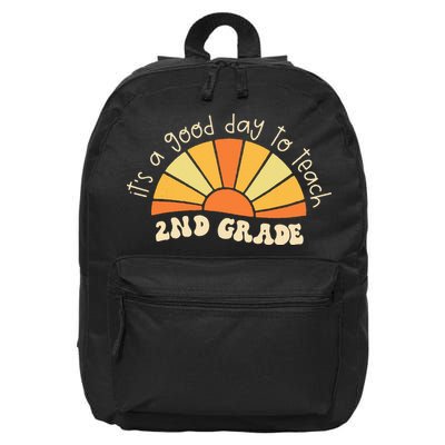 Retro Its Good Day To Teach 2nd Grade Teacher Back To School 16 in Basic Backpack