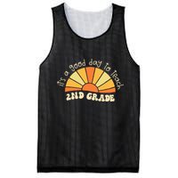 Retro Its Good Day To Teach 2nd Grade Teacher Back To School Mesh Reversible Basketball Jersey Tank