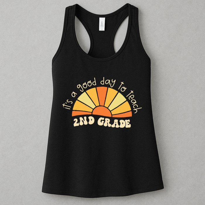 Retro Its Good Day To Teach 2nd Grade Teacher Back To School Womens Tank Top