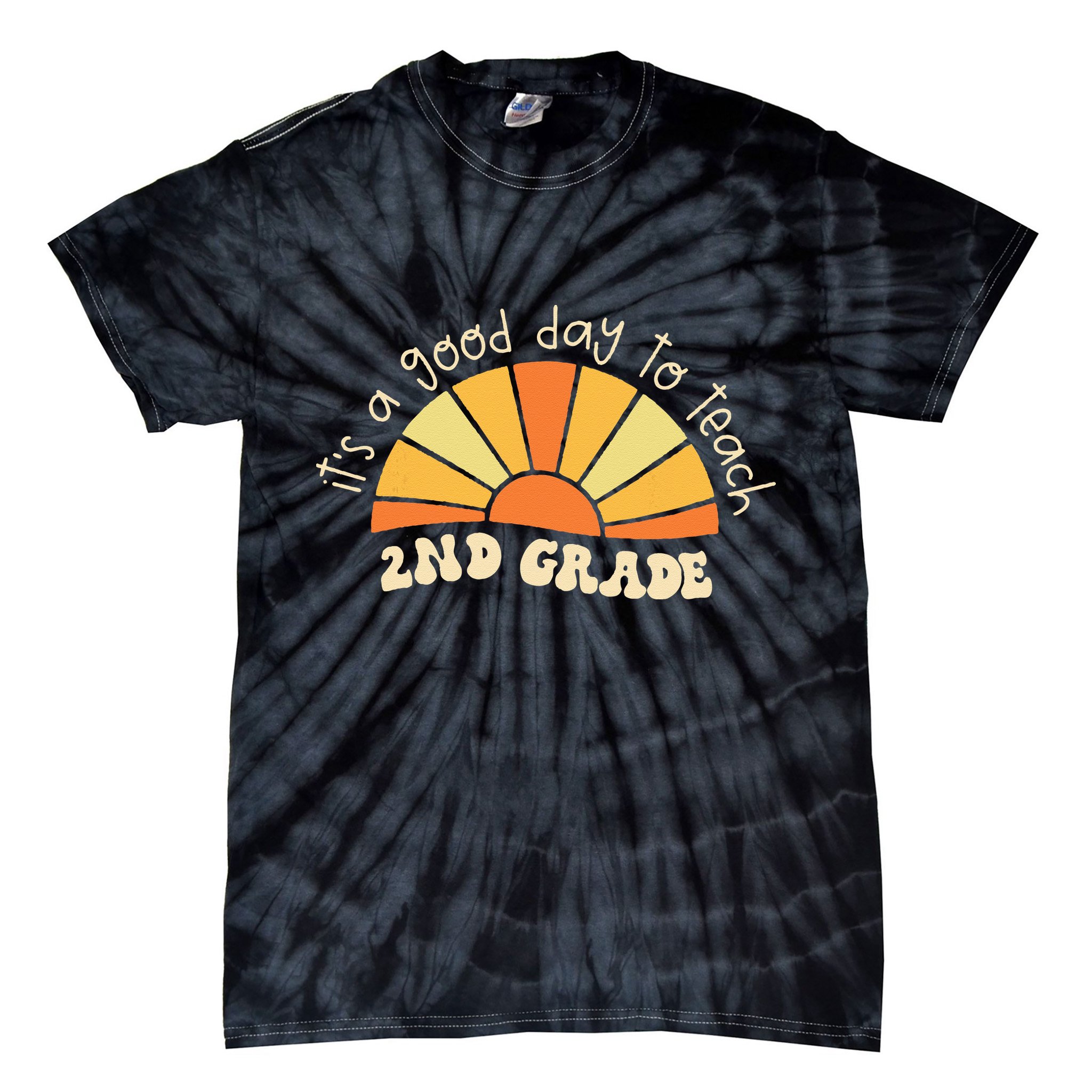 Retro Its Good Day To Teach 2nd Grade Teacher Back To School Tie-Dye T-Shirt