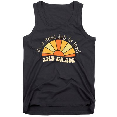 Retro Its Good Day To Teach 2nd Grade Teacher Back To School Tank Top