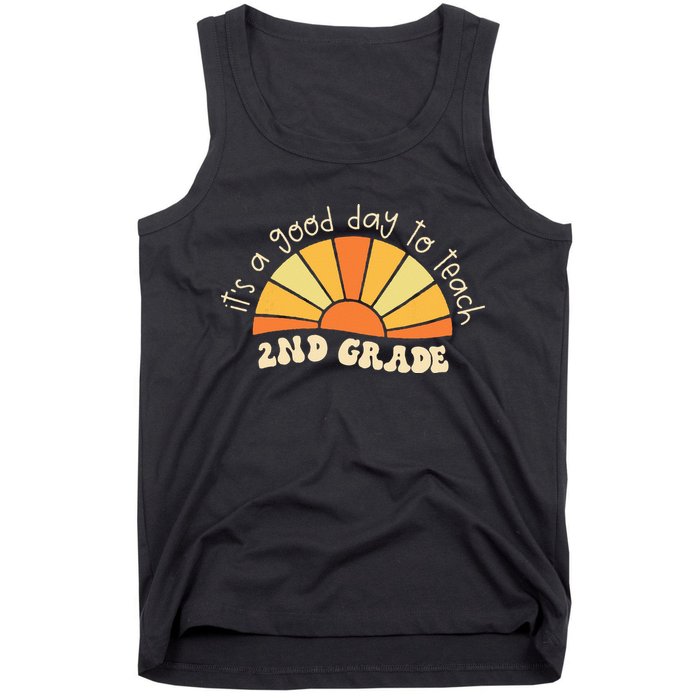 Retro Its Good Day To Teach 2nd Grade Teacher Back To School Tank Top