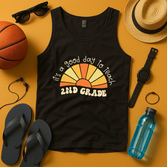Retro Its Good Day To Teach 2nd Grade Teacher Back To School Tank Top