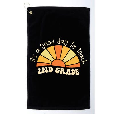 Retro Its Good Day To Teach 2nd Grade Teacher Back To School Golf Towel