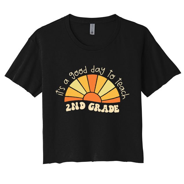 Retro Its Good Day To Teach 2nd Grade Teacher Back To School Crop Top