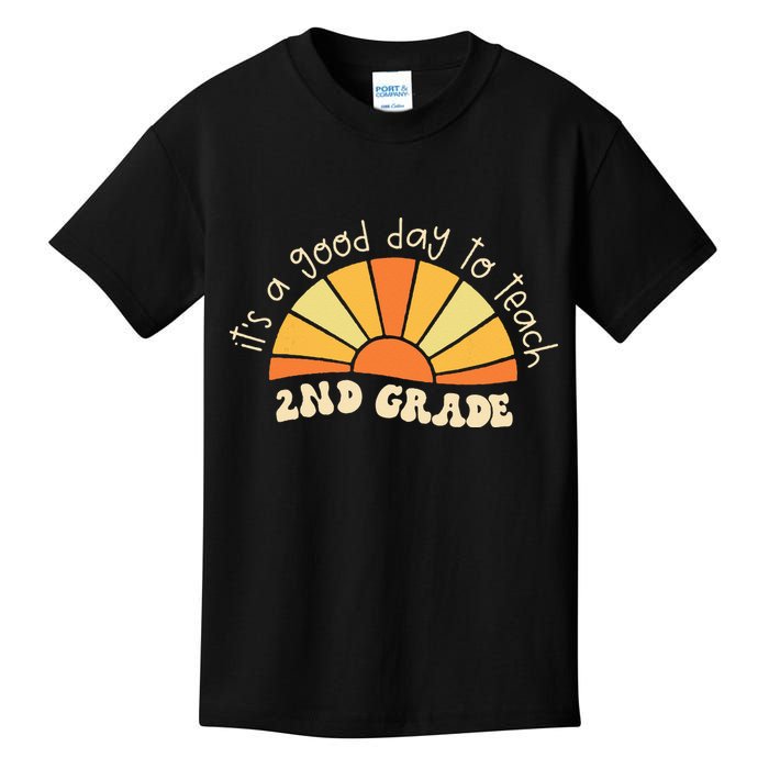 Retro Its Good Day To Teach 2nd Grade Teacher Back To School Kids T-Shirt